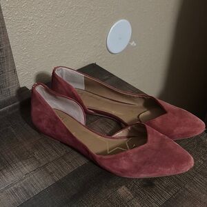 Elegant Pink Suede Women's Flats